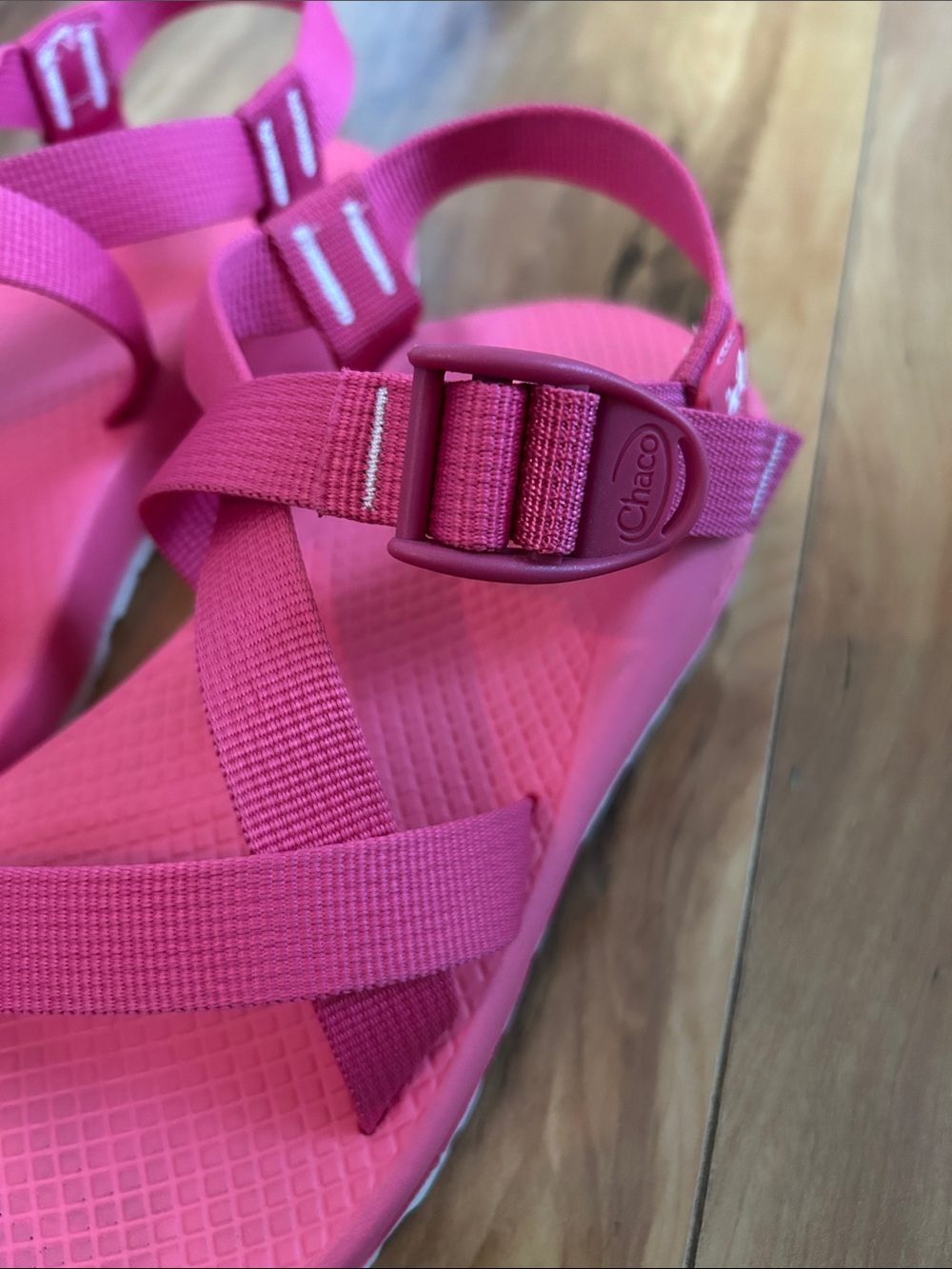 Barely worn Barbie pink Chaco sandals - Picture 4 of 5